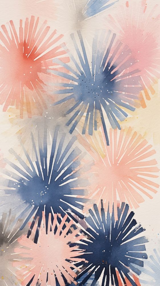 Fireworks abstract pattern art.