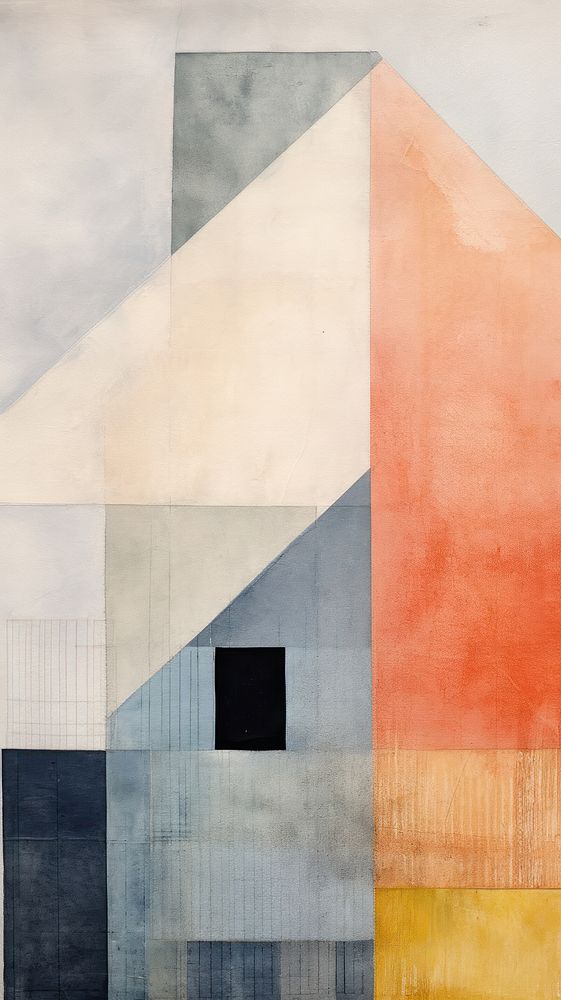 House architecture abstract painting.