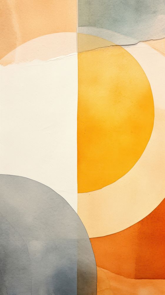 Sun abstract painting shape.