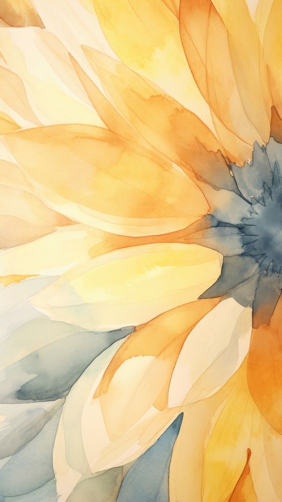 Sunflower abstract painting pattern.