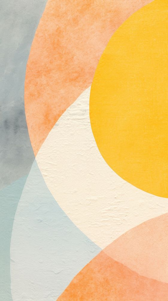 Sunny side up abstract painting shape.