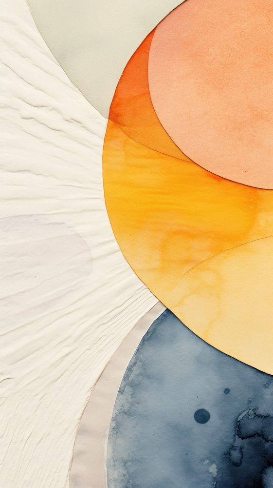 Sunny side up abstract palette shape.