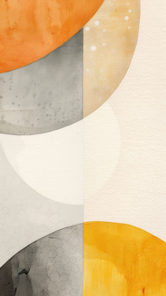 Sunny side up abstract painting collage.