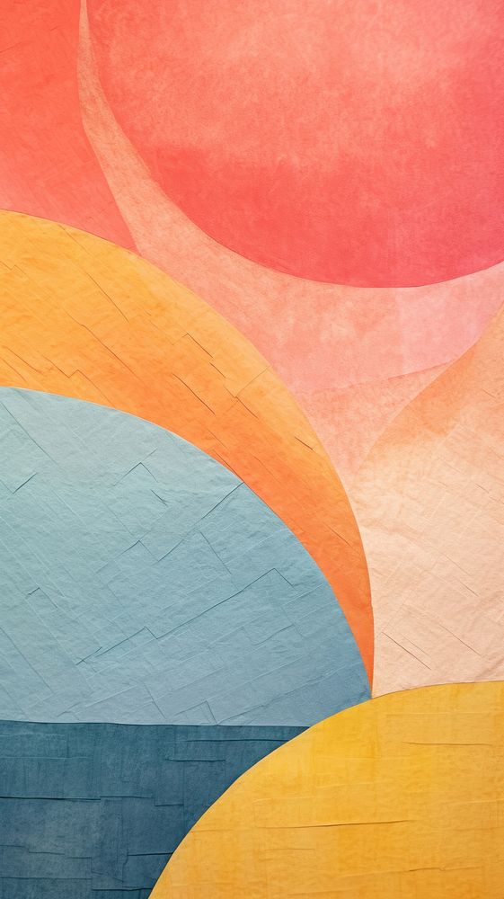 Sunset abstract painting pattern.