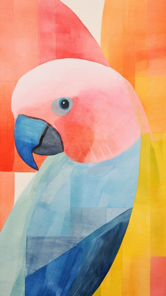Parrot painting animal bird.