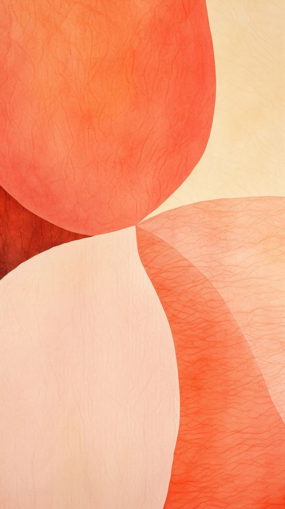Peach abstract painting art.