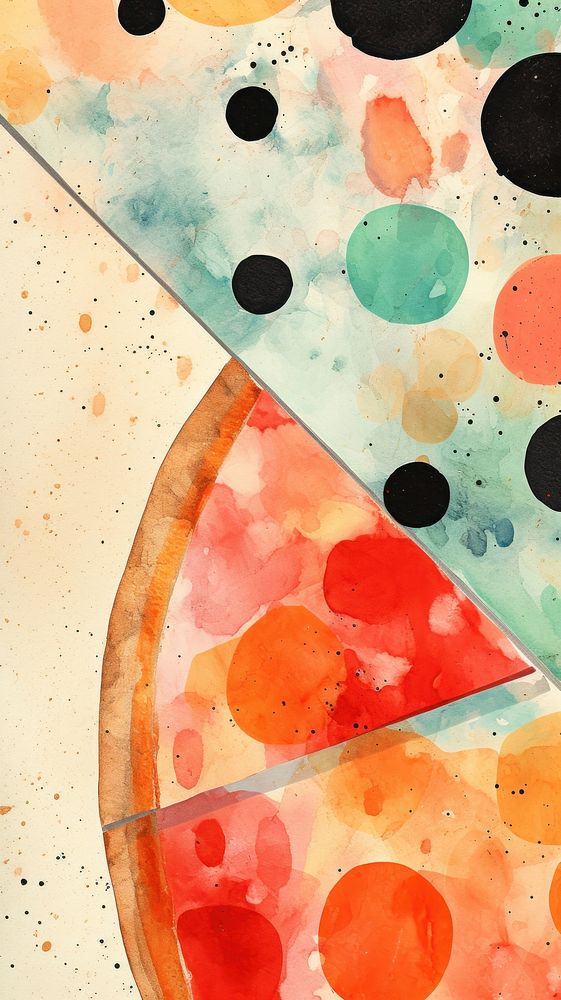 Pizza abstract pattern palette.