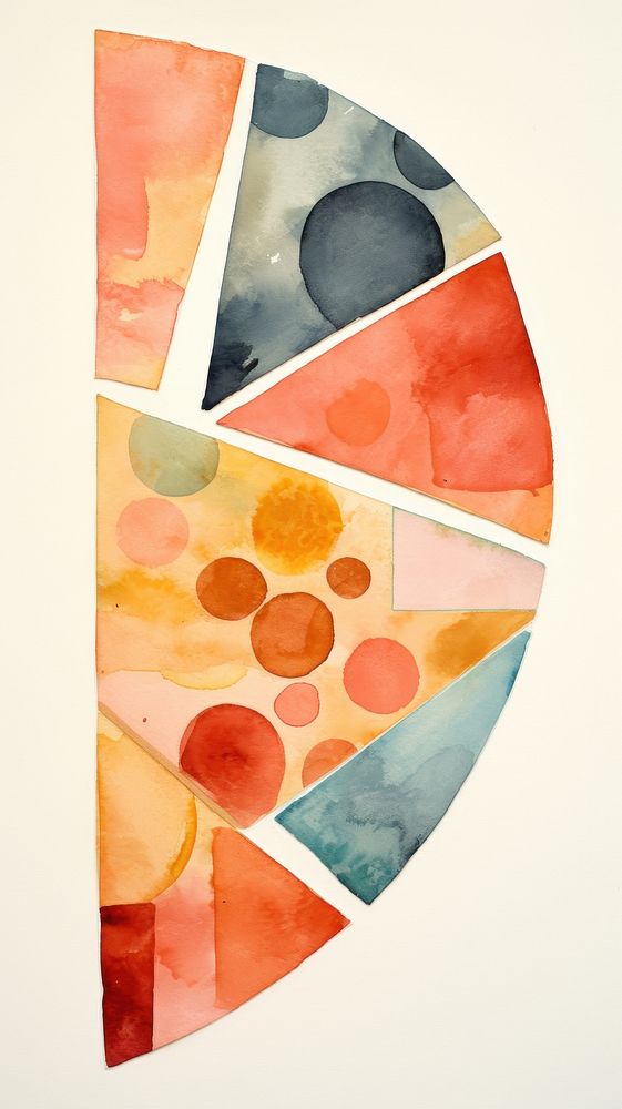 Pizza palette shape art.