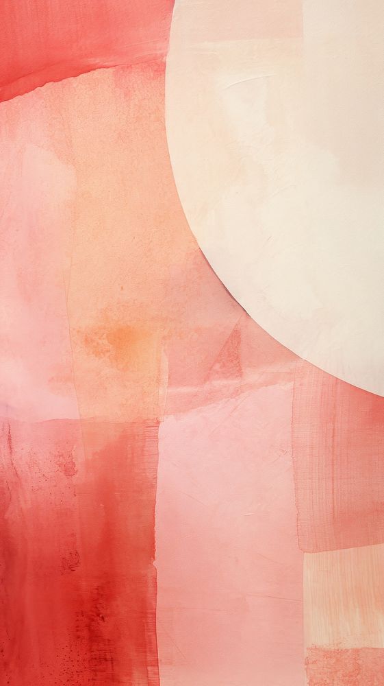 Pink abstract painting art.