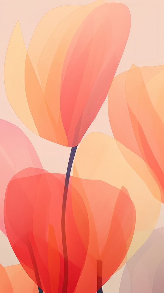 Tulip abstract pattern flower.