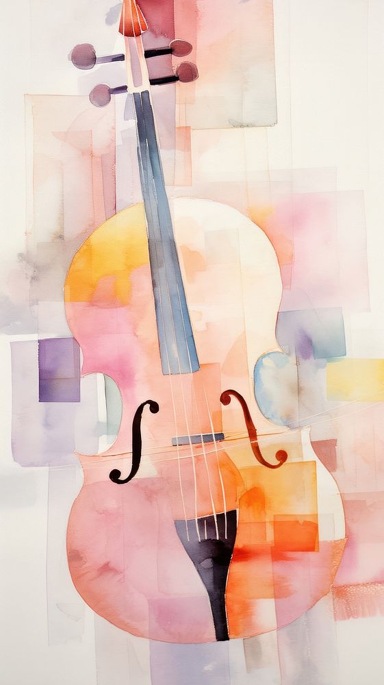 Violin abstract cello performance.