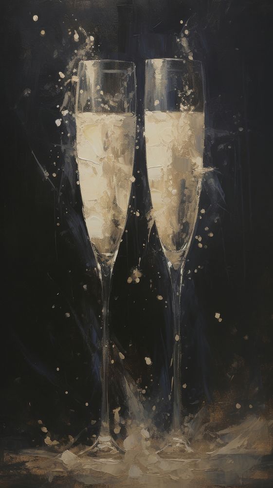 Champagne glasses drink wine refreshment.