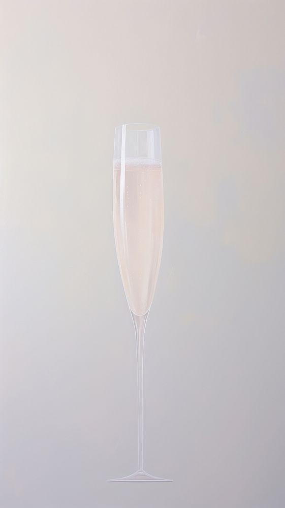 Pastel champagne glass drink refreshment celebration.