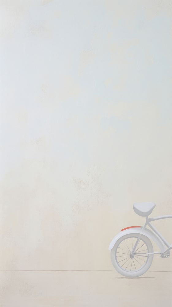 Acrylic paint of kid Bicycle bicycle wall architecture.