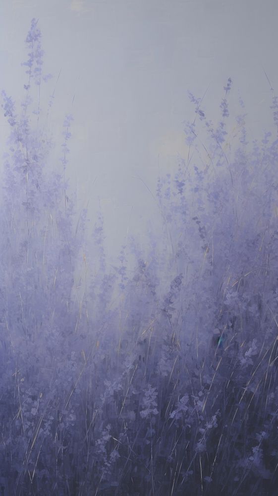 Acrylic paint of Lavender lavender outdoors nature.