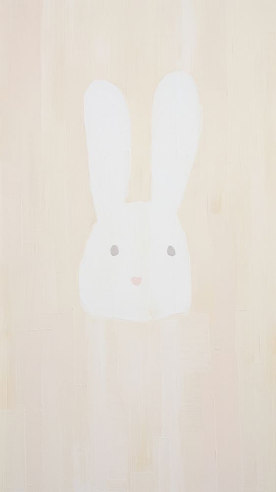 Cute bunny wallpaper art anthropomorphic representation.
