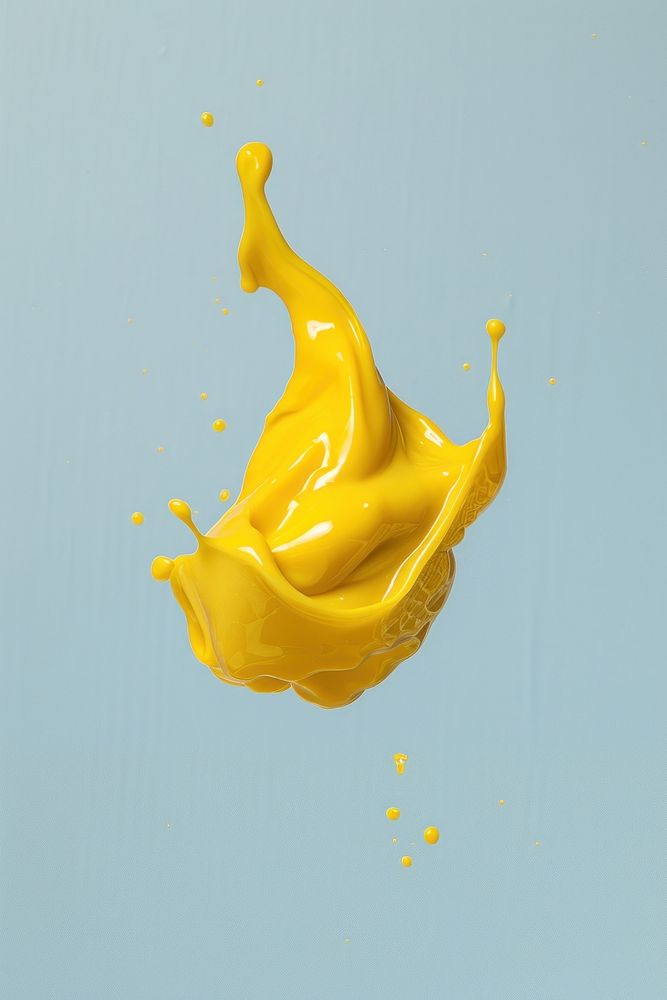 Photo of mustard blue simplicity splattered.