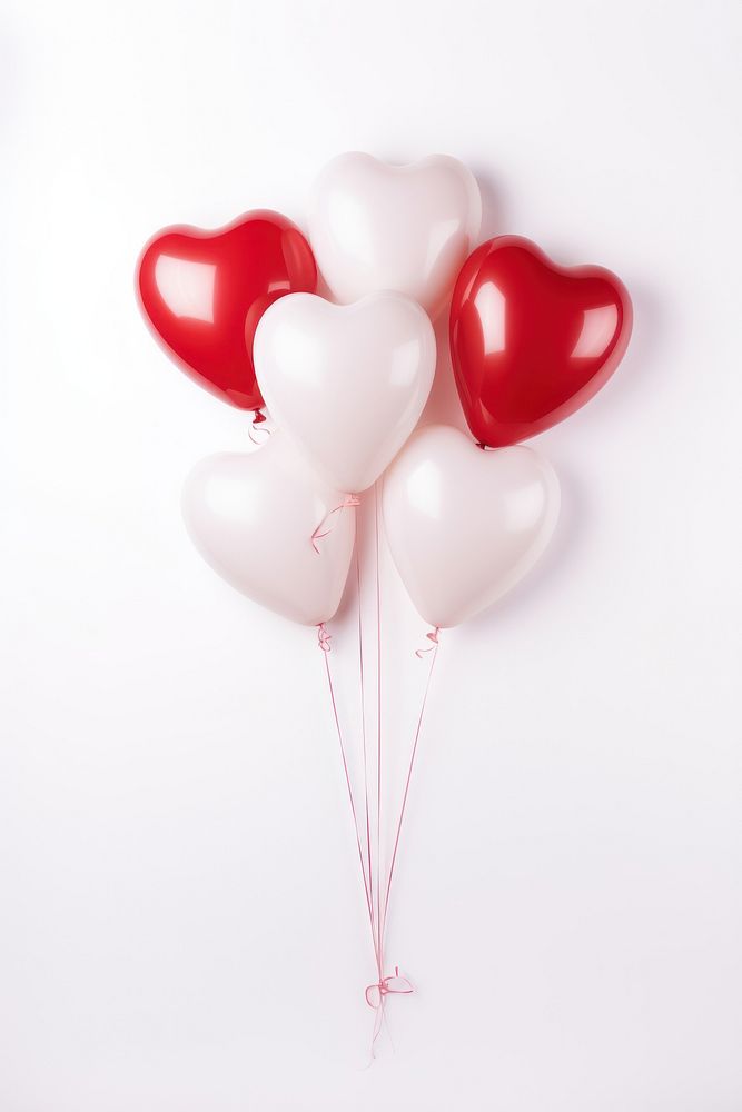 Heart balloons white love celebration.