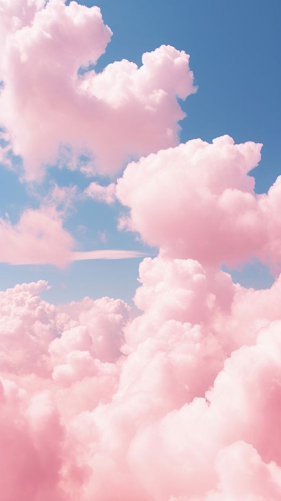 Pink clouds in the cute background backgrounds outdoors nature.