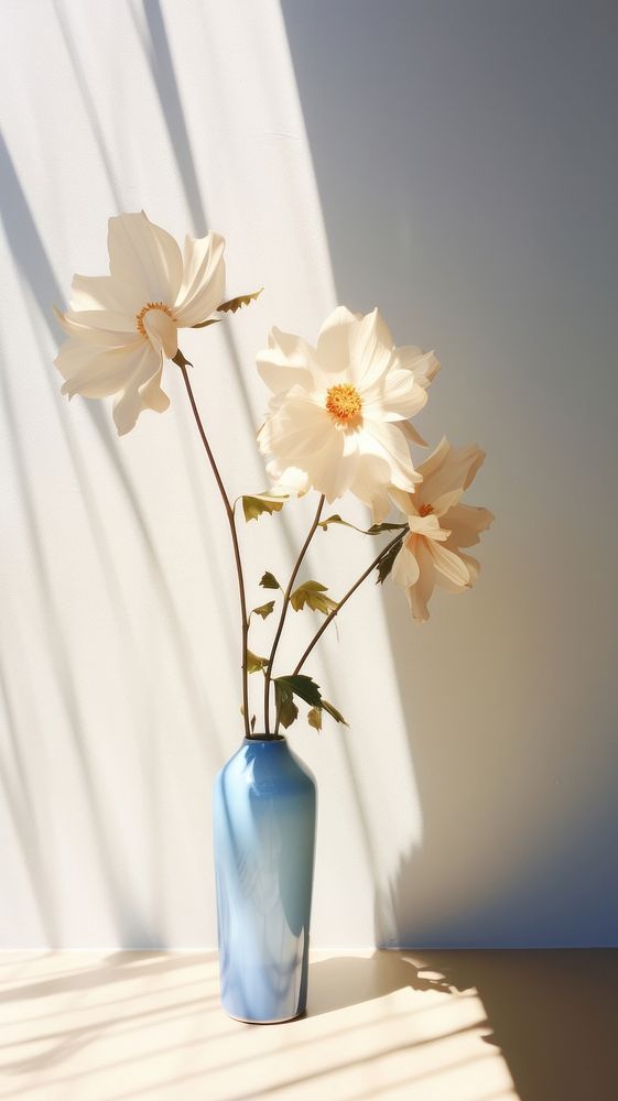 Flower petal plant vase.