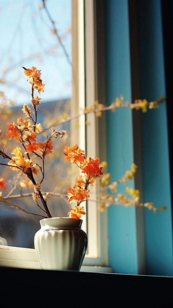 Window windowsill blossom flower.