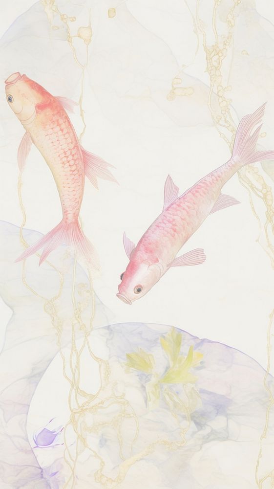 Fish marble wallpaper backgrounds animal carp.