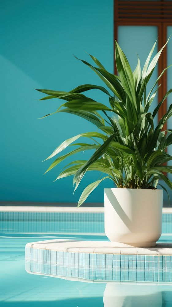 Plant hotel vase pool.