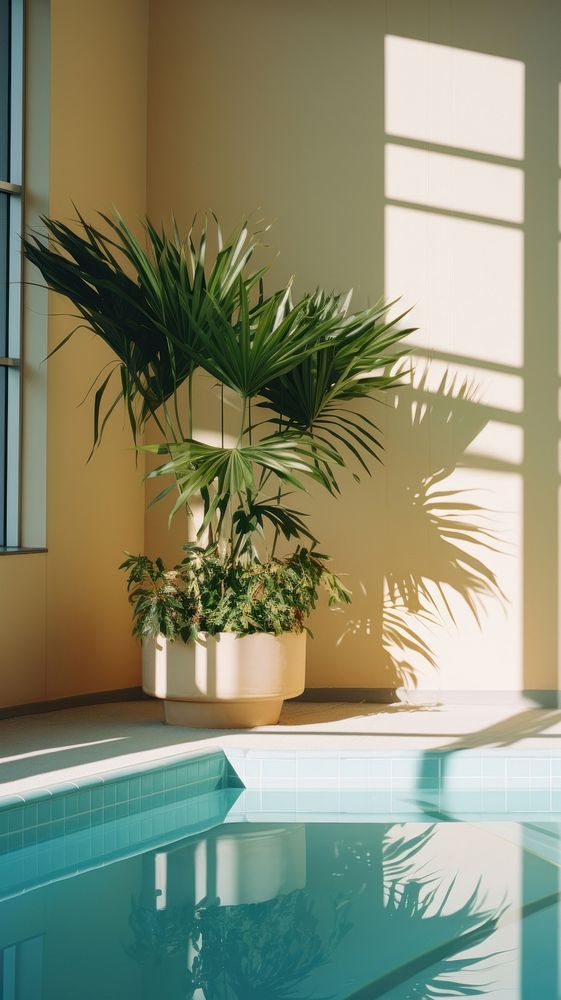 Plant hotel vase pool.