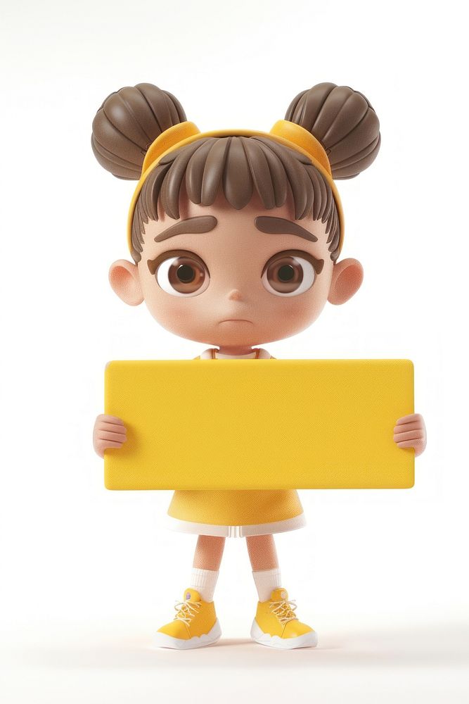 Basketball girl holding board person cute face.