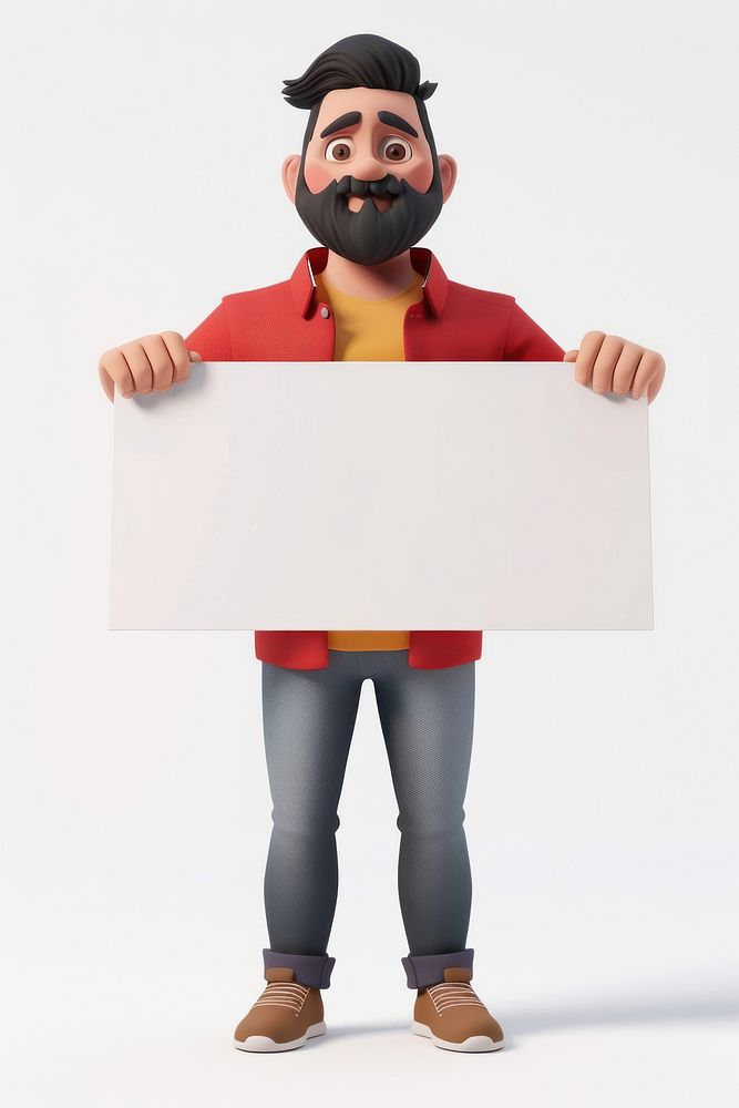 Fitness man holding board portrait standing person.