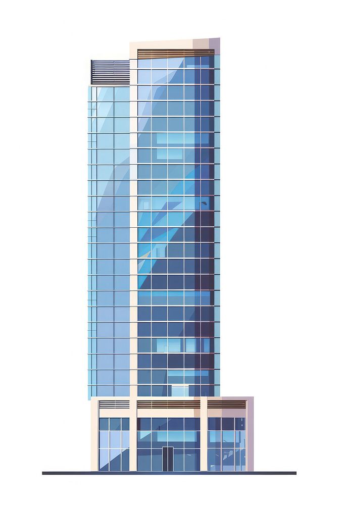 Skyscraper architecture building office.