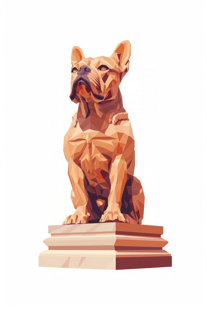 Dog statue sculpture bulldog mammal.