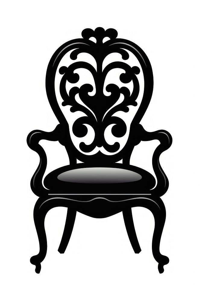Illustration of silhouette furniture armchair creativity monochrome.