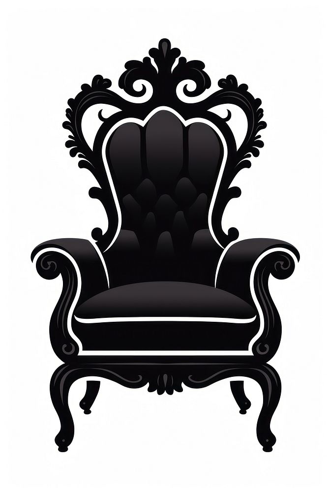 Illustration of silhouette furniture armchair architecture armrest.