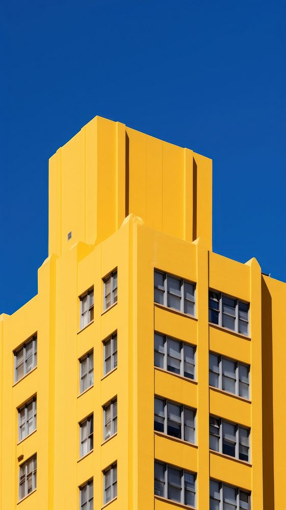 High contrast Empire yellow Building | Free Photo - rawpixel