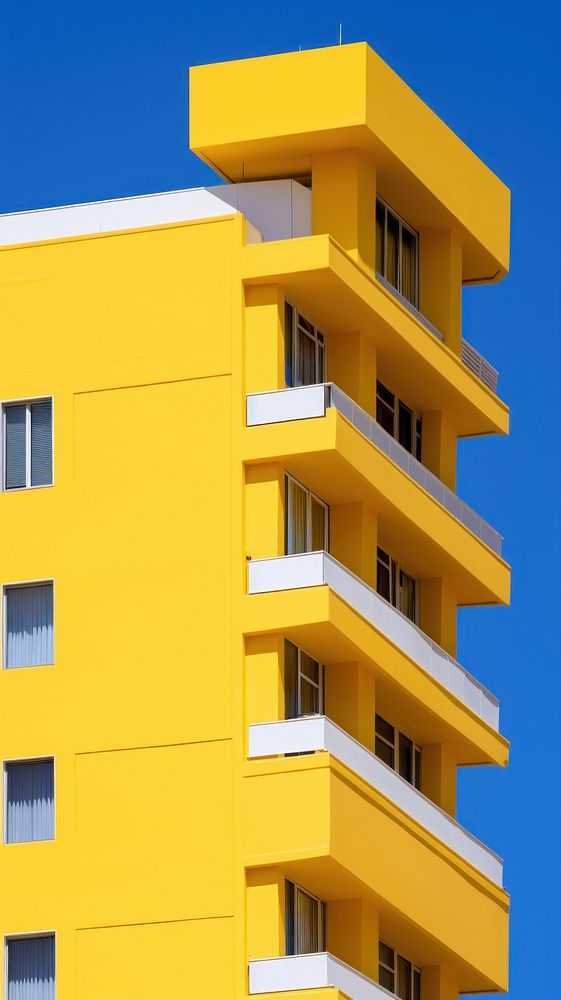 High contrast Empire yellow Building building architecture city.