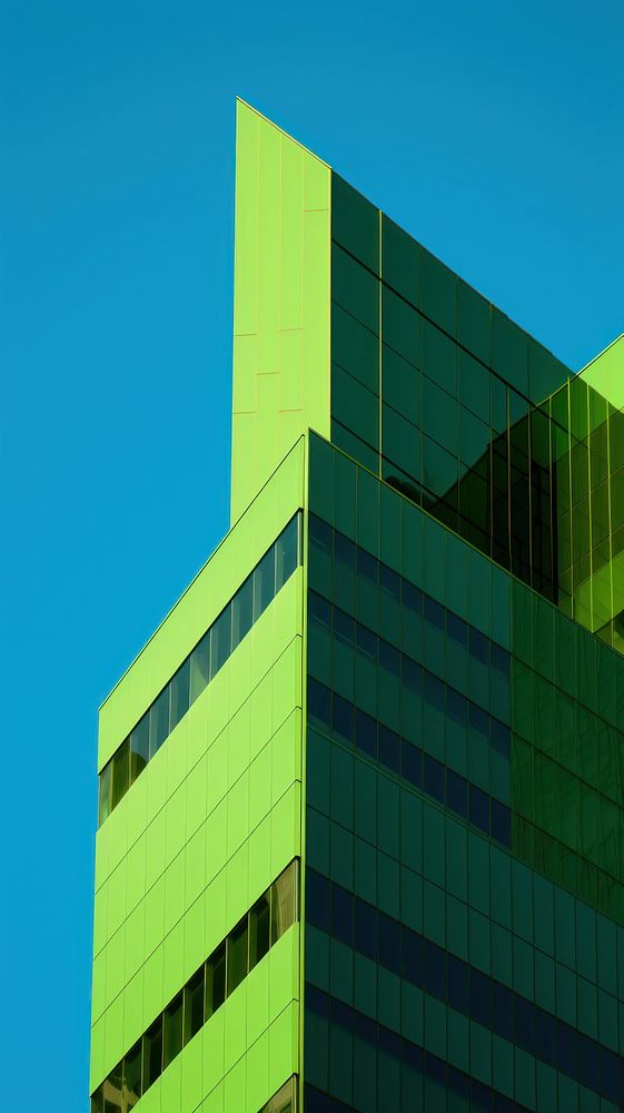 High contrast Empire green Building building architecture outdoors.