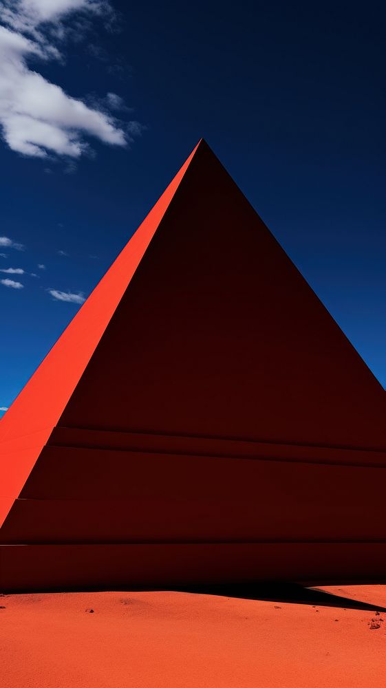 Pyramid architecture red outdoors.