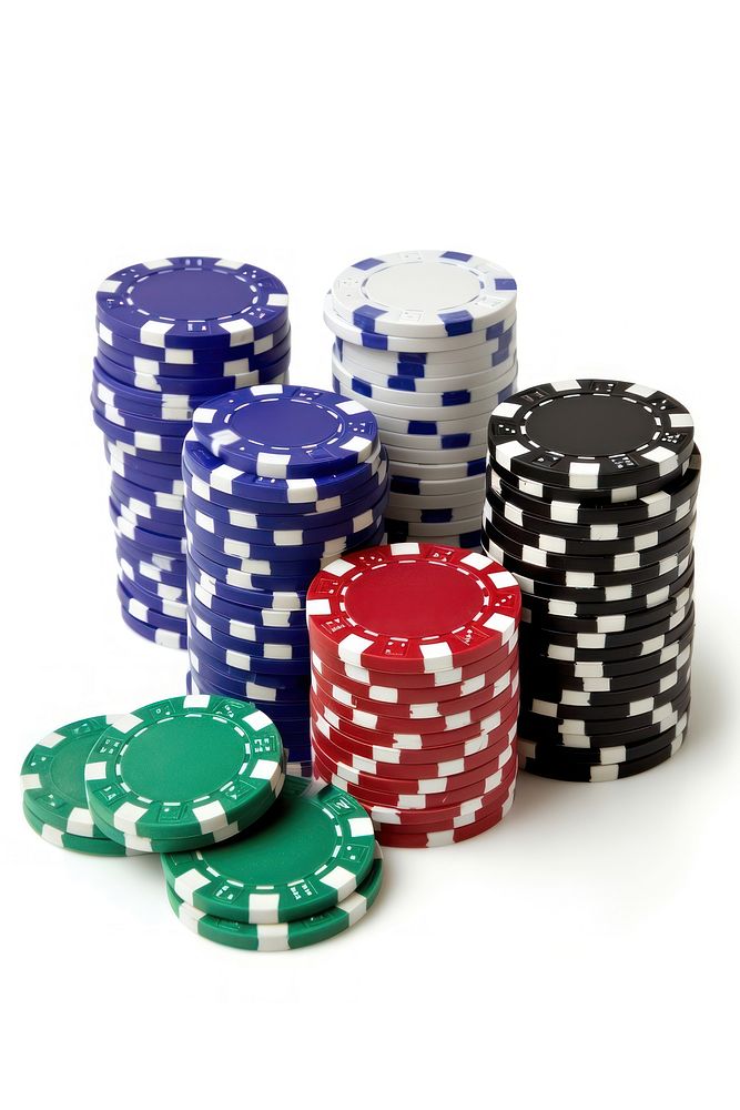 Photo of casino gambling game white background opportunity.
