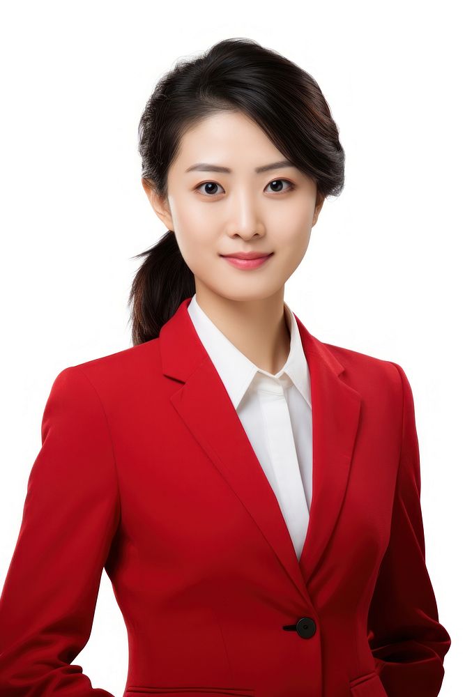 Chinese business woman portrait adult smile.