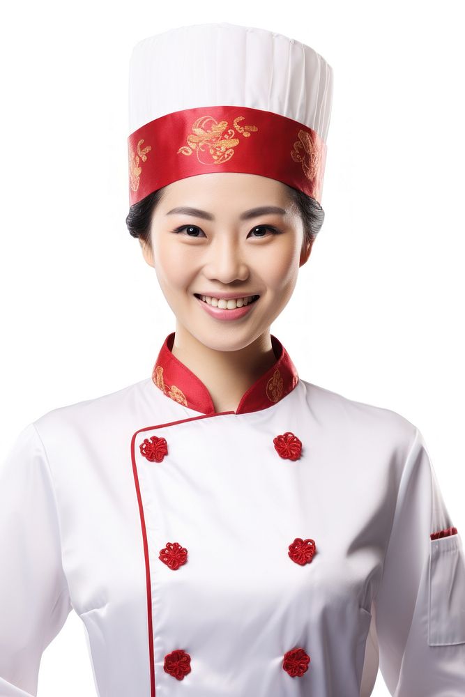 Chinese chef woman adult smile celebration.