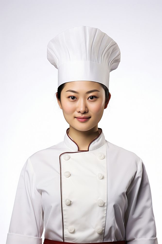 Chinese chef woman protection happiness freshness.
