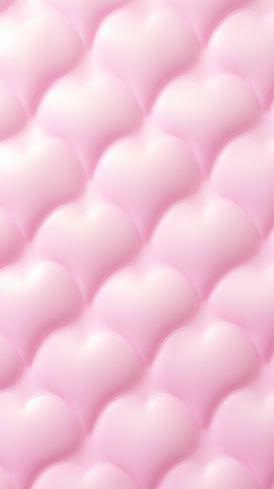 Puffy 3d heart wallpaper pattern backgrounds repetition.