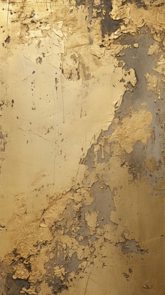 Antique gold with some paint on it abstract plaster texture.