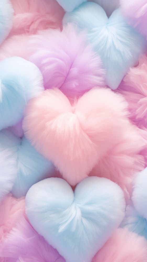 A fluffy hearts petal backgrounds softness.