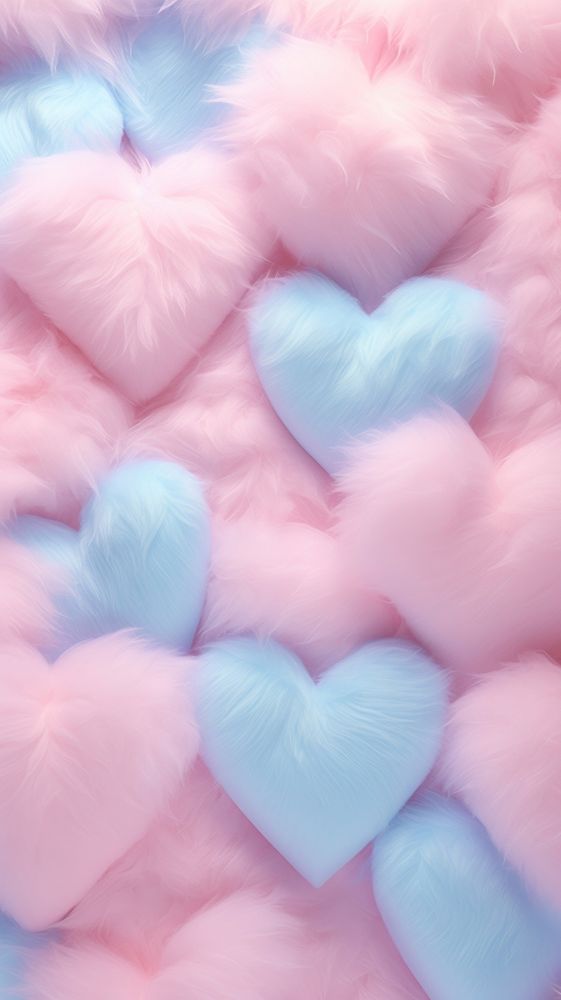 A fluffy hearts backgrounds softness abstract.