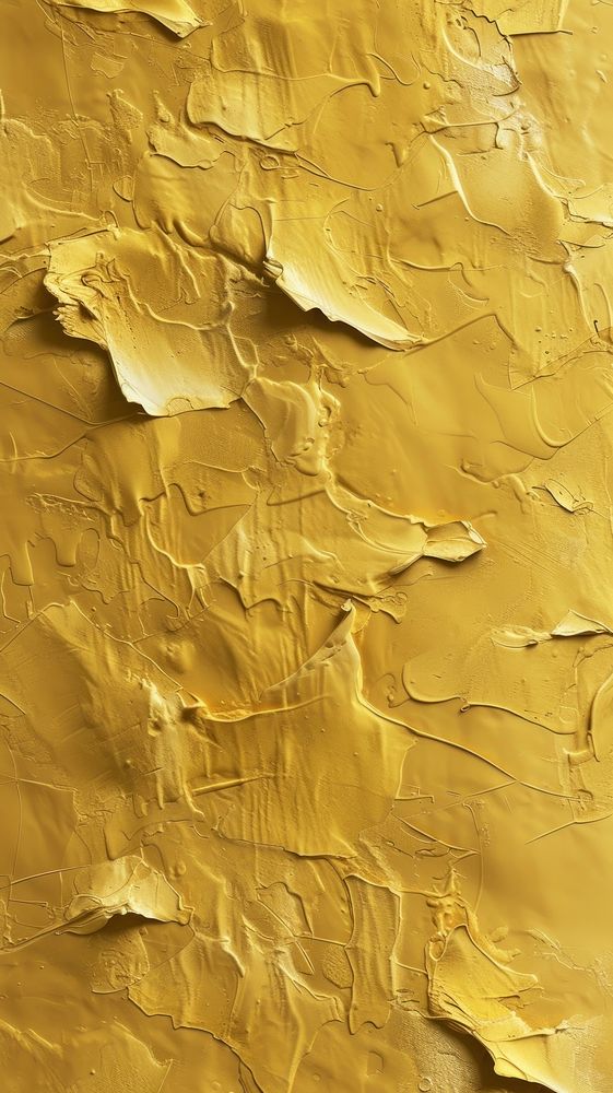Gold abstract pattern with some paint on it furniture yellow rough.