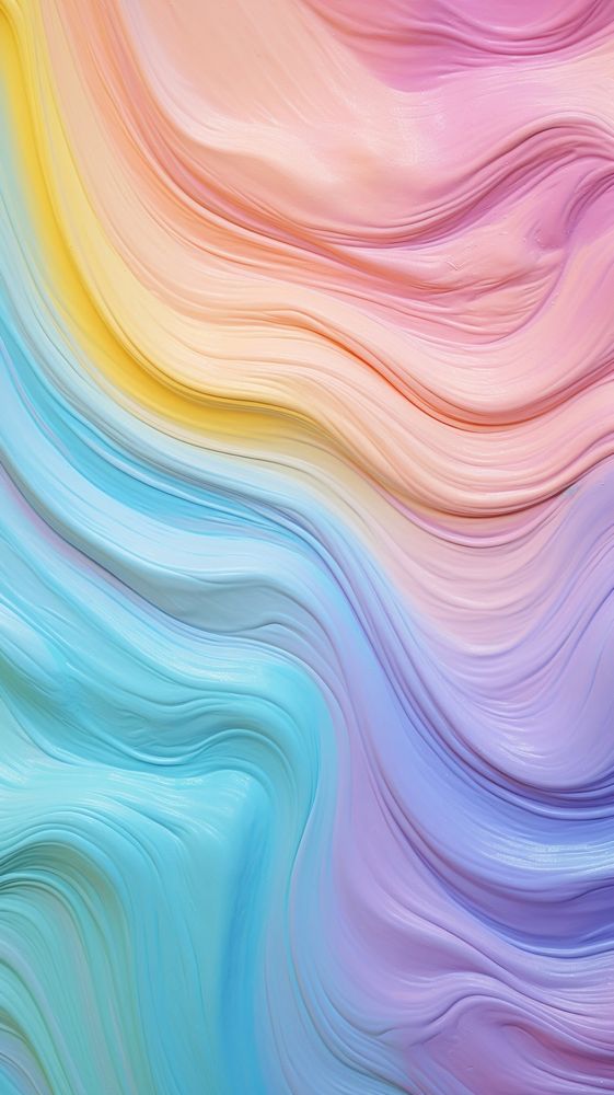 Pastel rainbow paint with some paint on it abstract graphics pattern.