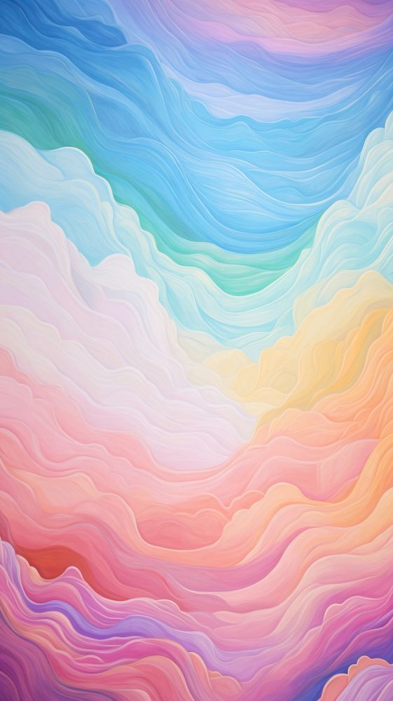 Pastel rainbow paint with some paint on it abstract painting graphics.
