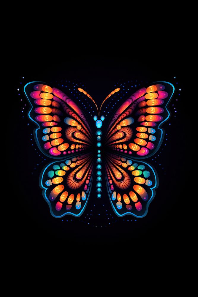 Butterfly butterfly pattern light.